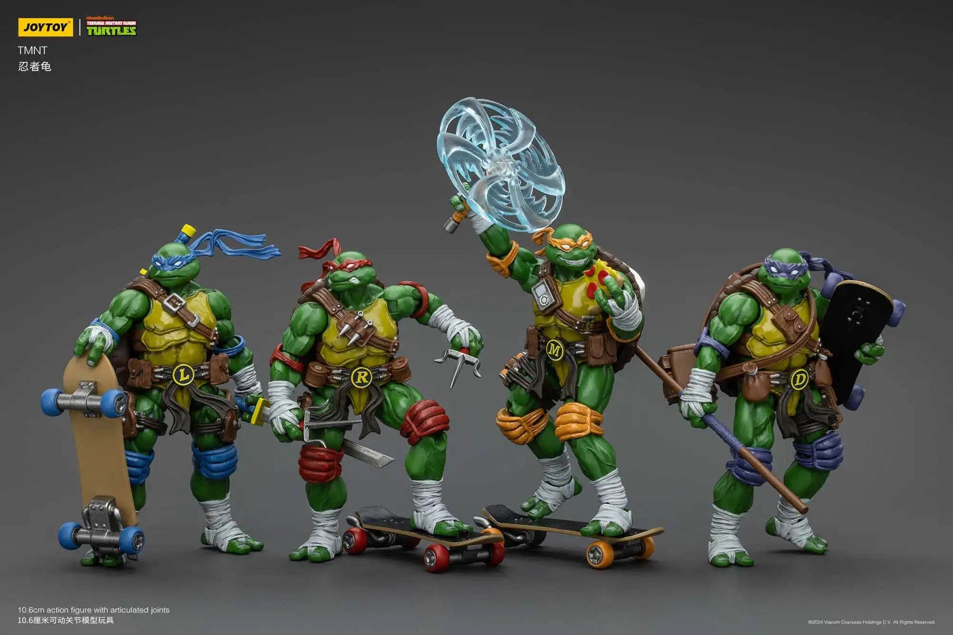 [IN STOCK] JOYTOY TMNT 1/18 Action Figures Individual or Set 4PCS - ToylandEU