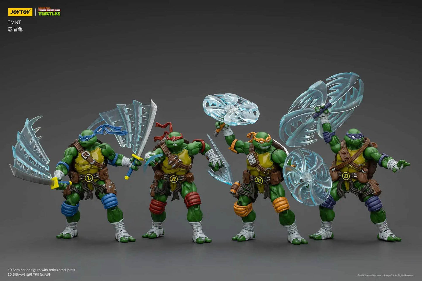 [IN STOCK] JOYTOY TMNT 1/18 Action Figures Individual or Set 4PCS - ToylandEU