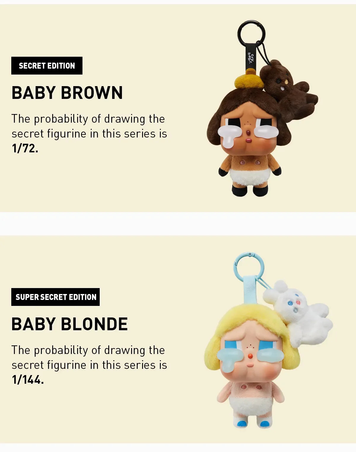 Popmart Crybaby Plush Blind Box Vinyl Face Series Limited Edition - ToylandEU