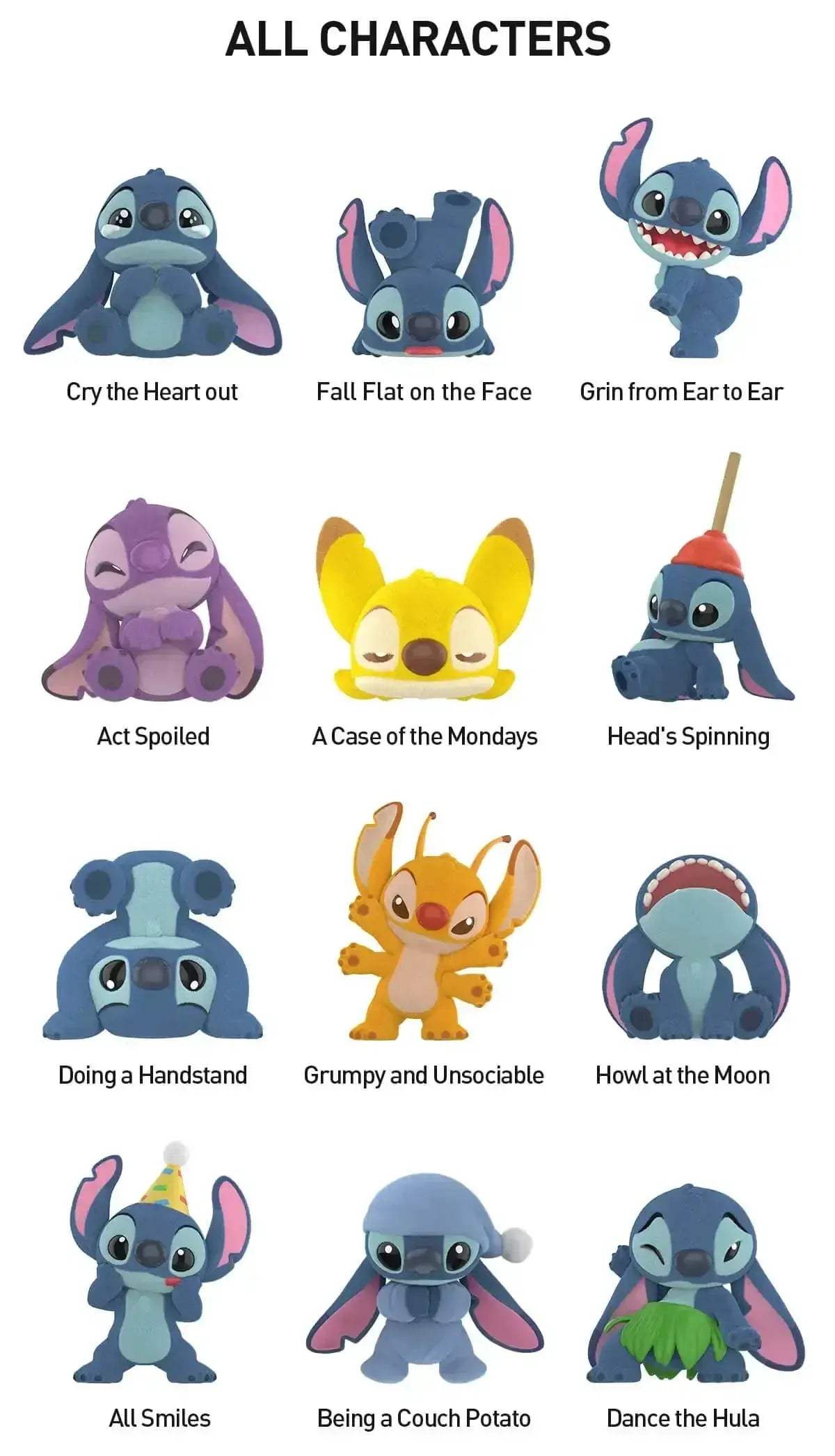 Disney Stitch Little Emotions Figures In Stock By Pop Mart - ToylandEU