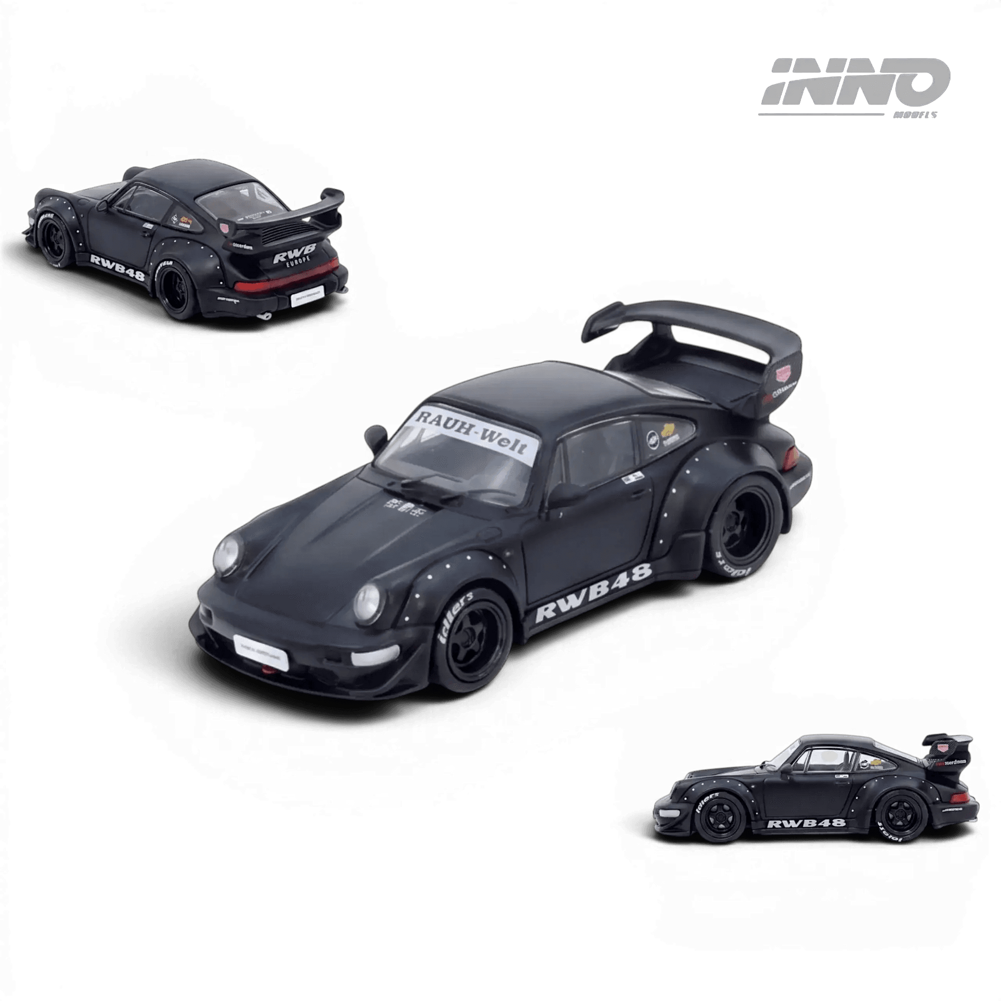 INNO64 RWB 964 Darth Vader Black Matt 1:64 - Lot57Supplies Diecast Shop