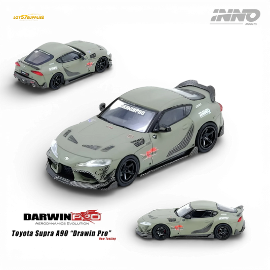  INNO64 Toyota Supra A90 Darwin Pro Matt Green 1:64 -  ToylandEU™