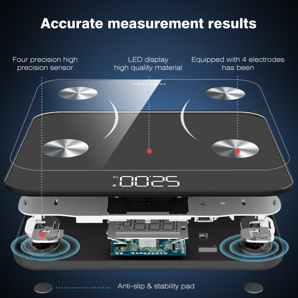 INSMART Smart Body Fat Scale Digital Scale for Weight and Body Composition Analysis - ToylandEU