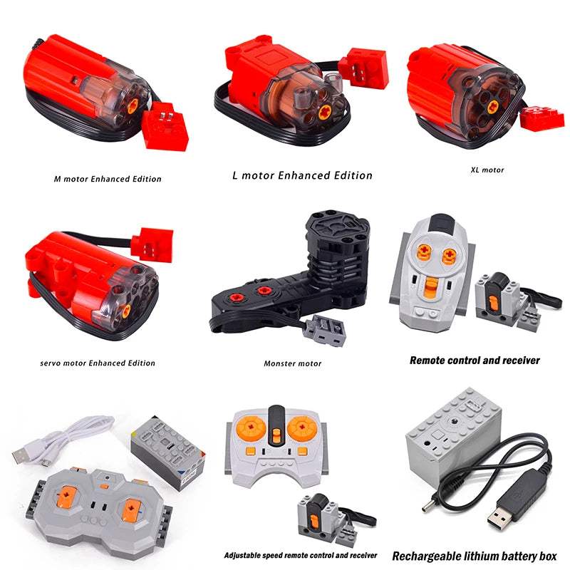  IR Remote Servo Motor Train Kit Lego Compatible DIY -  ToylandEU™