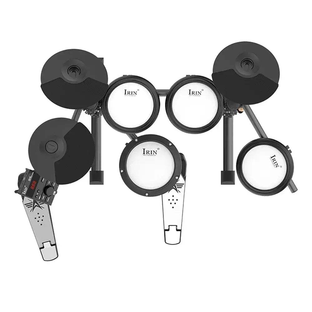 IRIN ND08 Pro Electronic Drum Kit Bluetooth MIDI Mesh Heads - ToylandEU