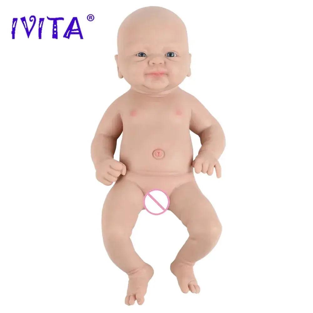  IVITA 14" 1.5kg Realistic Full Body Silicone Reborn Doll "Coco" - Lifelike Baby Girl Toy for Kids and Collectors -  ToylandEU™