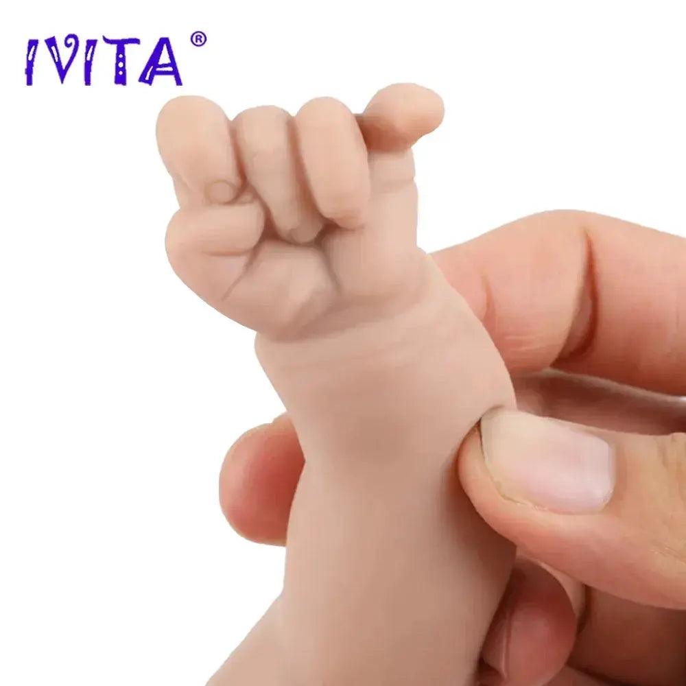  IVITA 14" 1.5kg Realistic Full Body Silicone Reborn Doll "Coco" - Lifelike Baby Girl Toy for Kids and Collectors -  ToylandEU™