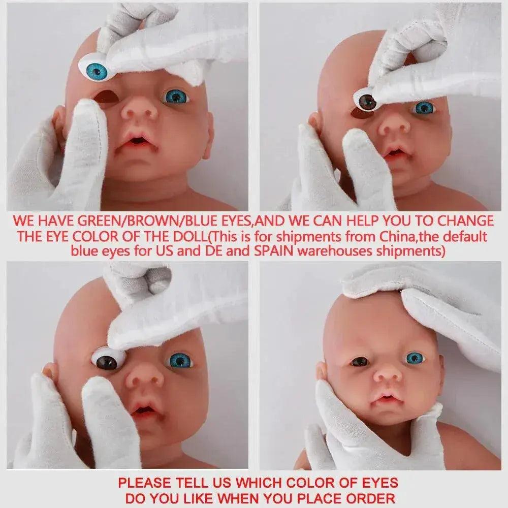 IVITA 14" 1.5kg Realistic Full Body Silicone Reborn Doll "Coco" - Lifelike Baby Girl Toy for Kids and Collectors -  ToylandEU™