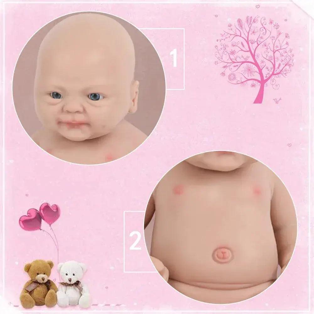  IVITA 14" 1.5kg Realistic Full Body Silicone Reborn Doll "Coco" - Lifelike Baby Girl Toy for Kids and Collectors -  ToylandEU™
