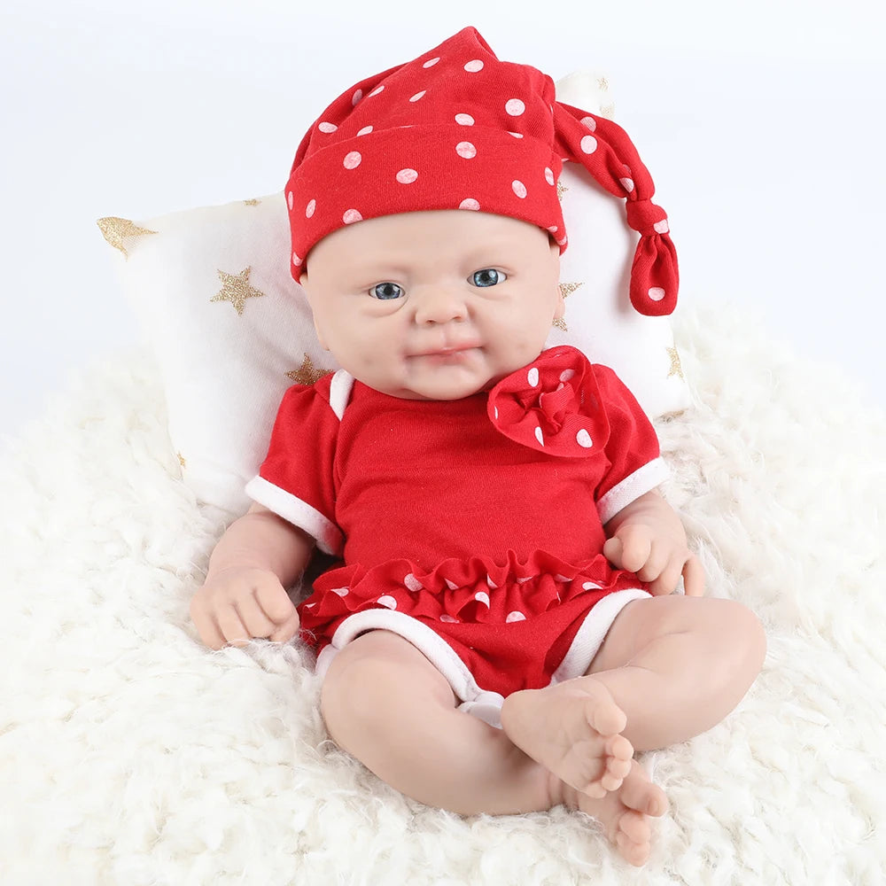 IVITA 14" 1.5kg Realistic Full Body Silicone Reborn Doll "Coco" - Lifelike Baby Girl Toy for Kids and Collectors - ToylandEU