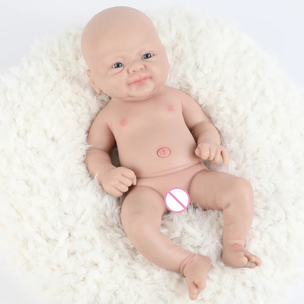 IVITA 14" 1.5kg Realistic Full Body Silicone Reborn Doll "Coco" - Lifelike Baby Girl Toy for Kids and Collectors - ToylandEU
