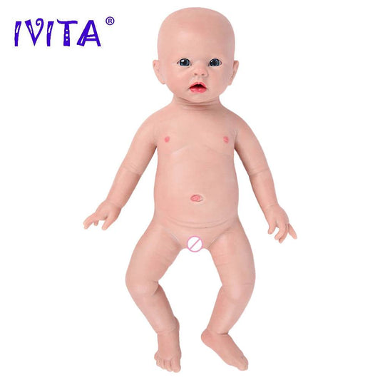 IVITA WG1519 Lifelike Silicone Reborn Baby Doll - Realistic 19-inch Full Body - ToylandEU