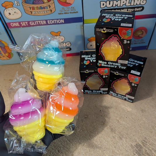 Ice Cream Cone Squishies | Three Pack | Toylandeu™