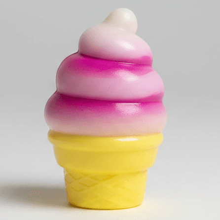 Ice Cream Cone Squishy | Magenta Swirl | Toylandeu™