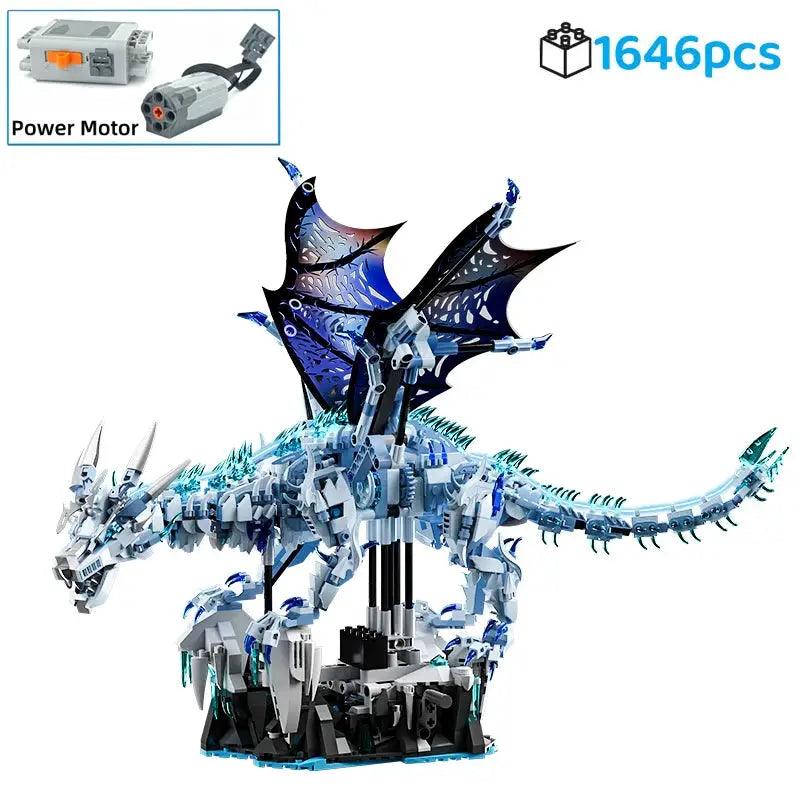  Ice Dragon Building Blocks Set Glowing Eyes -  ToylandEU™