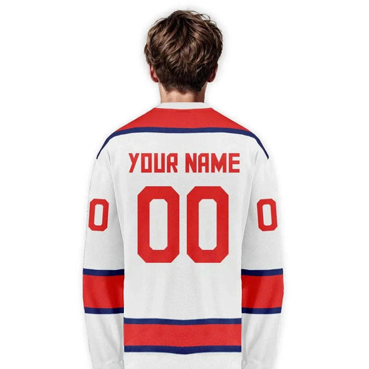  Customizable Norway Ice Hockey Jersey for Men, Women, Youth & Kids - Personalized Team Shirt with Name & Number -  ToylandEU™