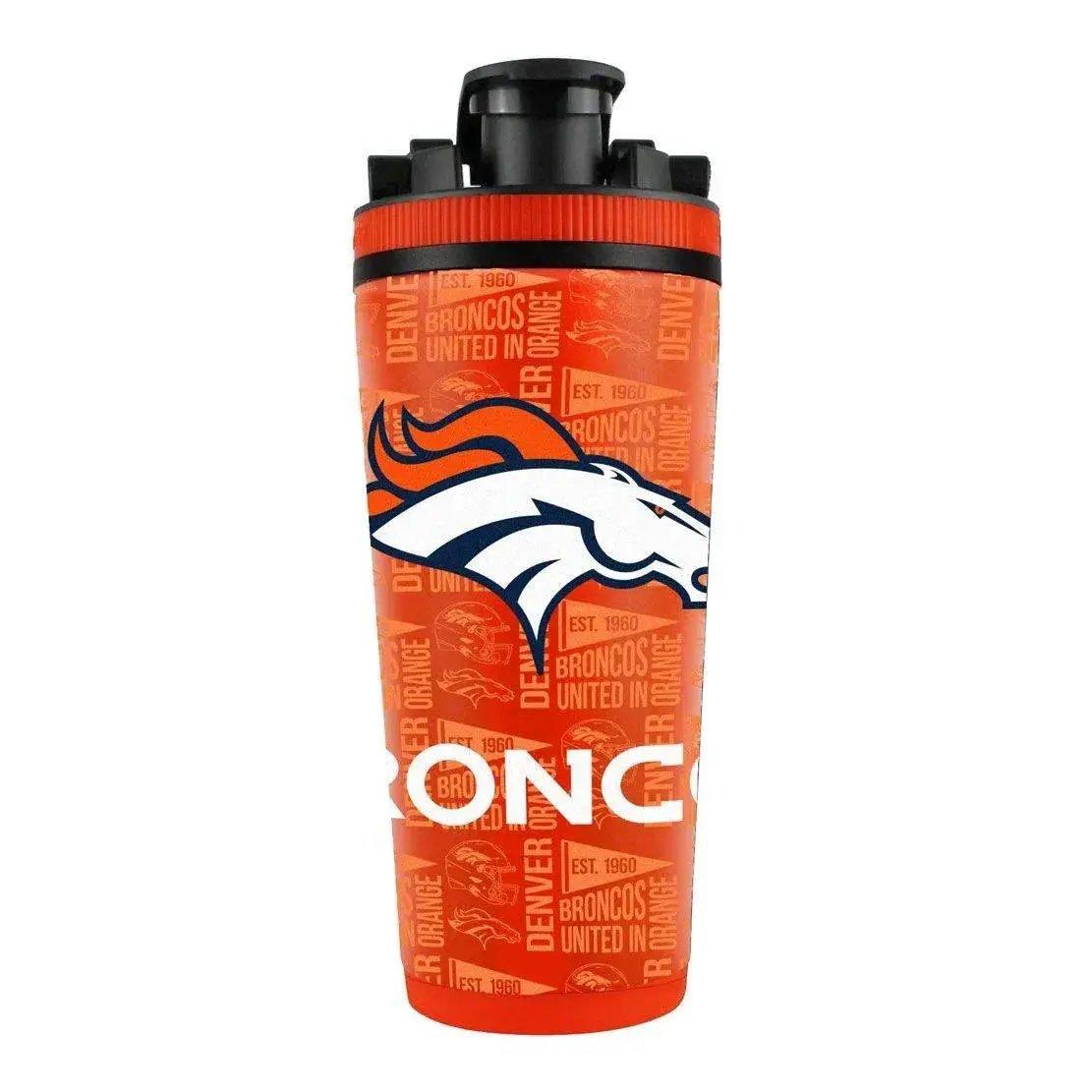  Denver Broncos Ice Shaker 26oz Stainless Steel Bottle -  ToylandEU™