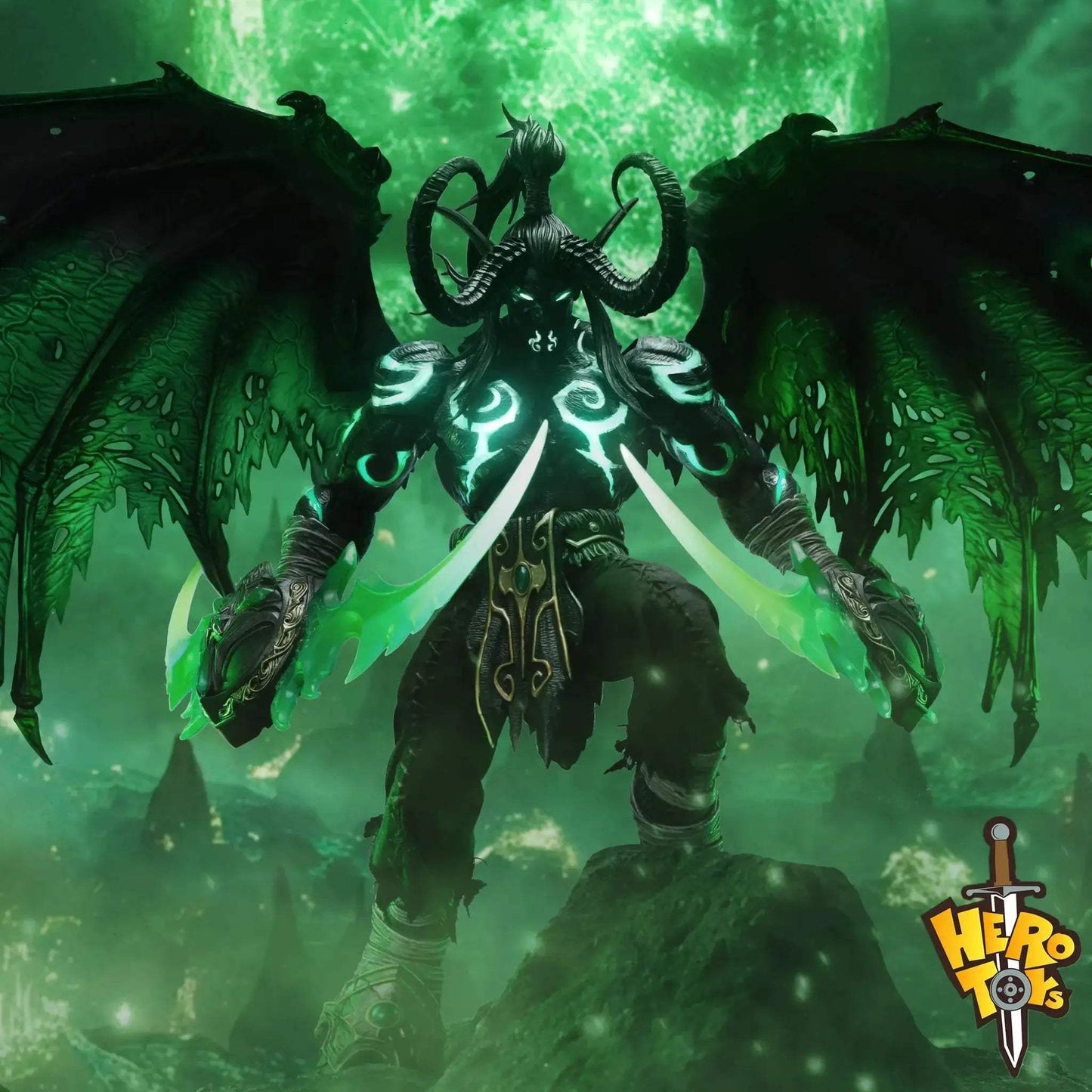 Illidan Stormrage OneTenth Scale Demon Hunter Action Figure Premium Collectible - ToylandEU