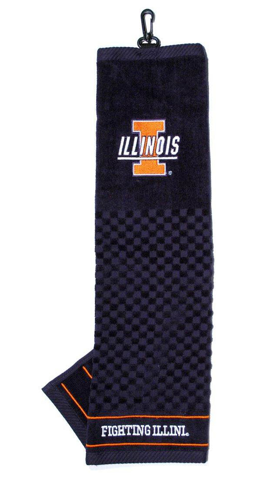 Illinois Fighting Illini 16x22 Embroidered Golf Towel - ToylandEU