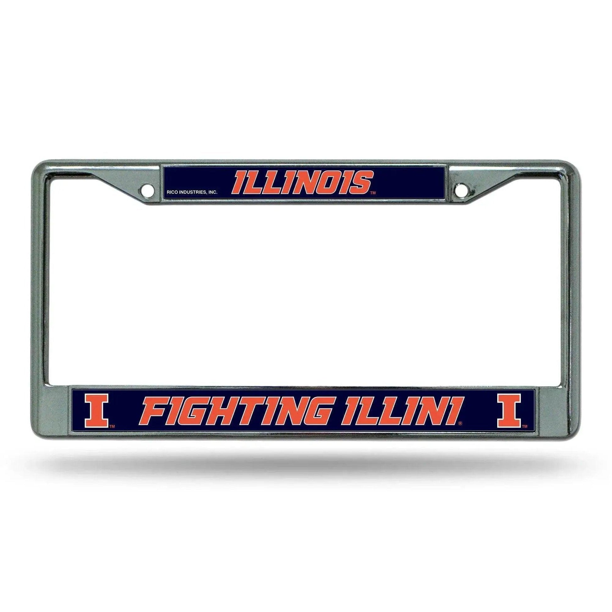  Illinois Fighting Illini Chrome License Plate Frame Insert -  ToylandEU™