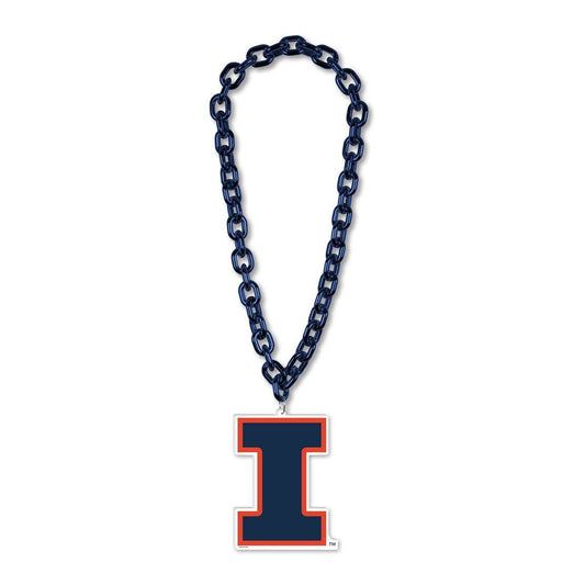 Illinois Fighting Illini Foam Logo Necklace 38 Inch Chain - ToylandEU