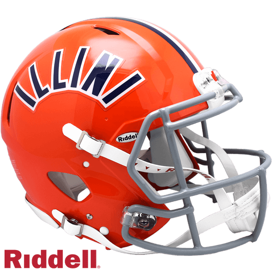 Illinois Fighting Illini Helmet Riddell Authentic Full Size - ToylandEU