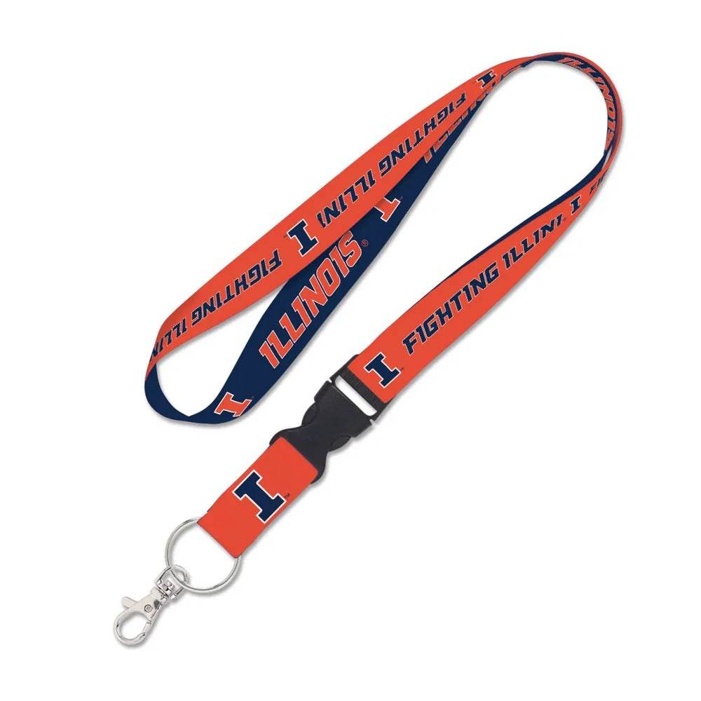 Illinois Fighting Illini Lanyard With Detachable Buckle - ToylandEU