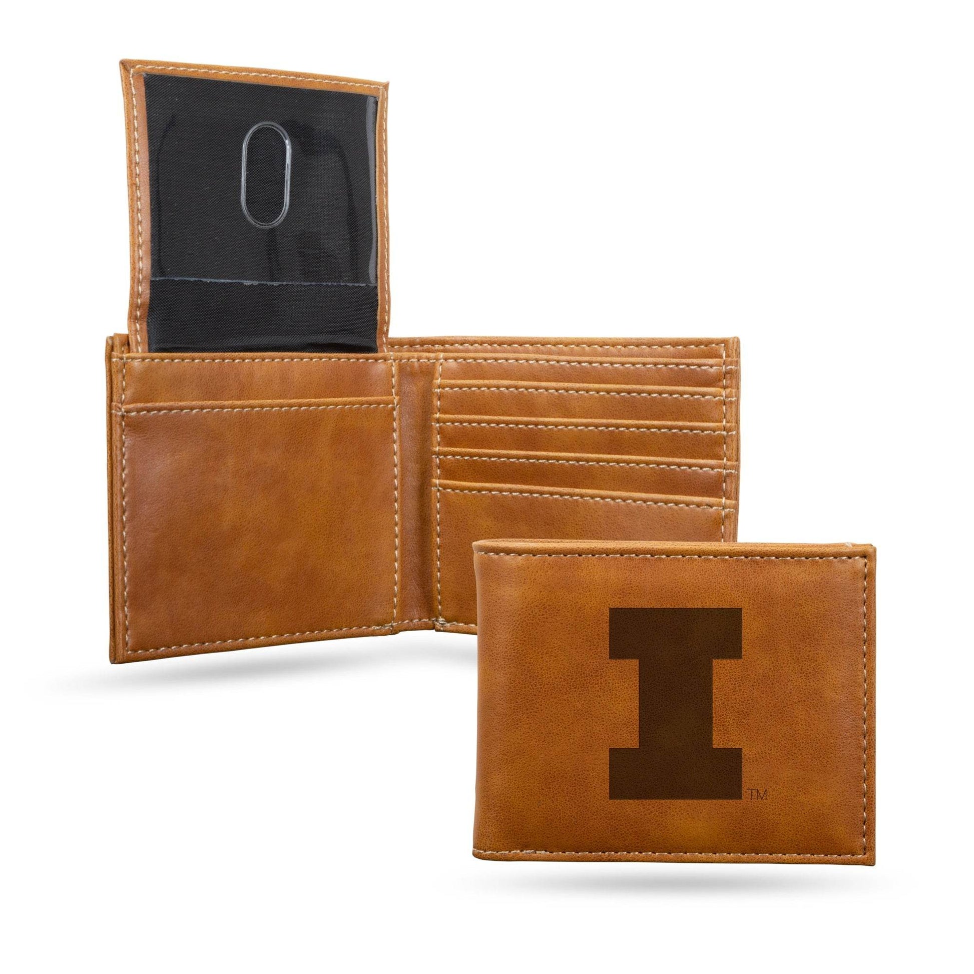 Illinois Fighting Illini Laser Engraved Wallet Billfold - ToylandEU