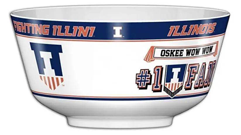 Illinois Fighting Illini Party Bowl All Pro FDA Melamine -  ToylandEU™