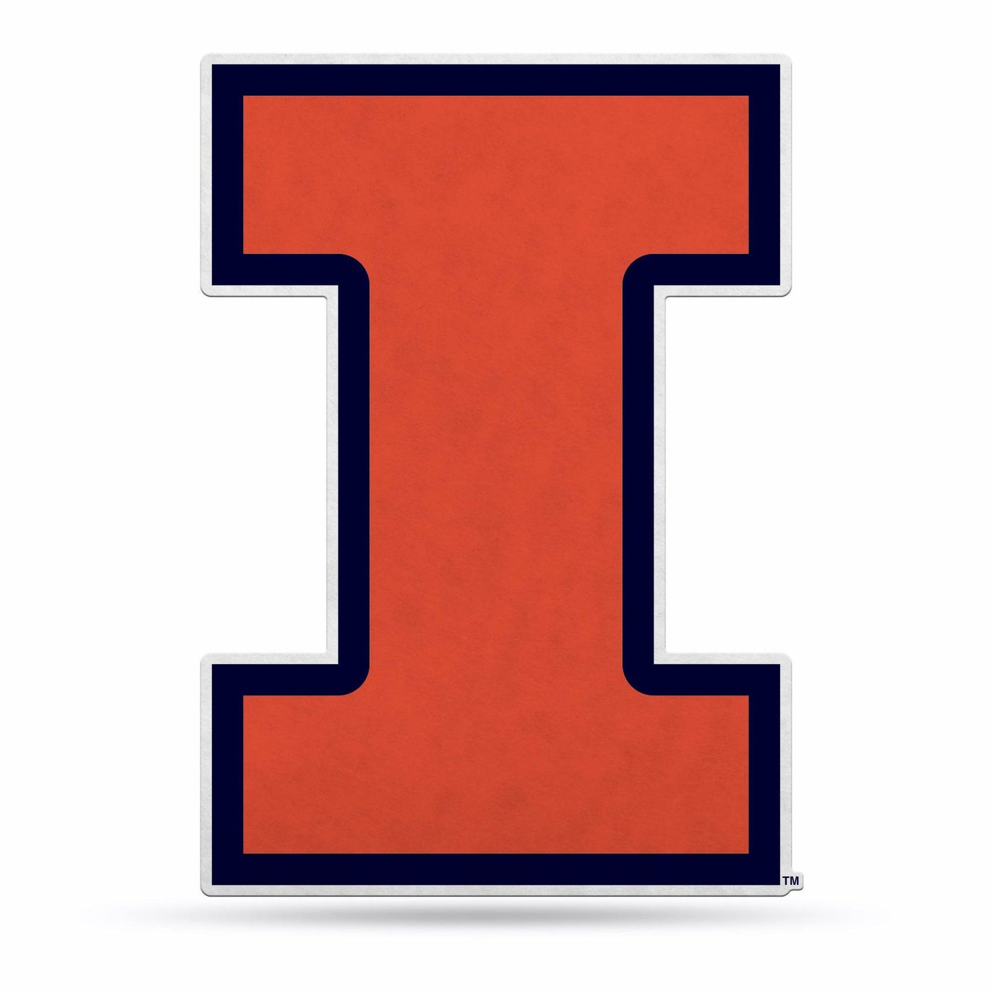 Illinois Fighting Illini Pennant Shape Logo Design Felt - ToylandEU