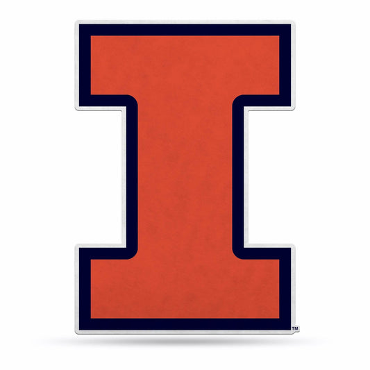 Illinois Fighting Illini Pennant Shape Logo Design Felt - ToylandEU