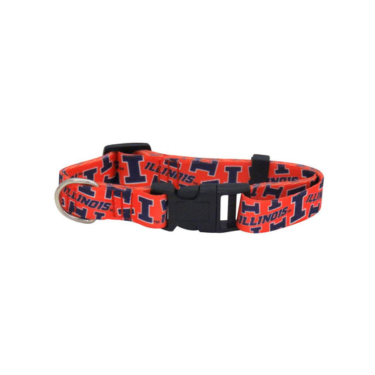 Illinois Fighting Illini Pet Collar Size M Little Earth - ToylandEU