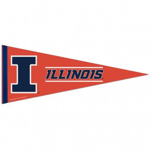 Illinois Fighting Illini Premium 12x30 Pennant Wincraft - ToylandEU