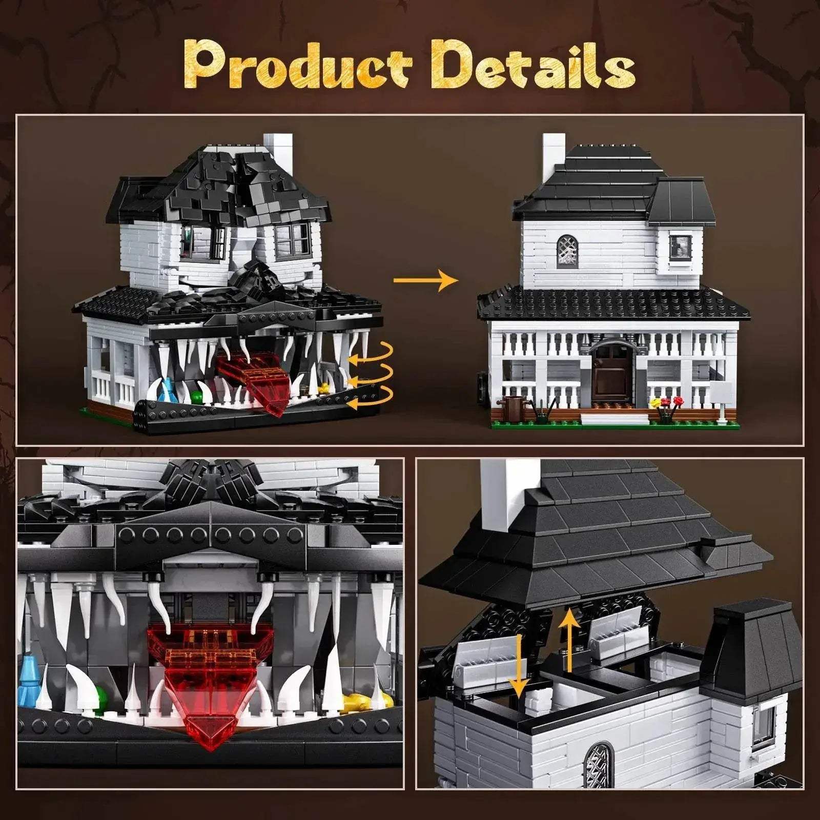  Illuminated Haunted House Blocks Model Toyland EU -  ToylandEU™