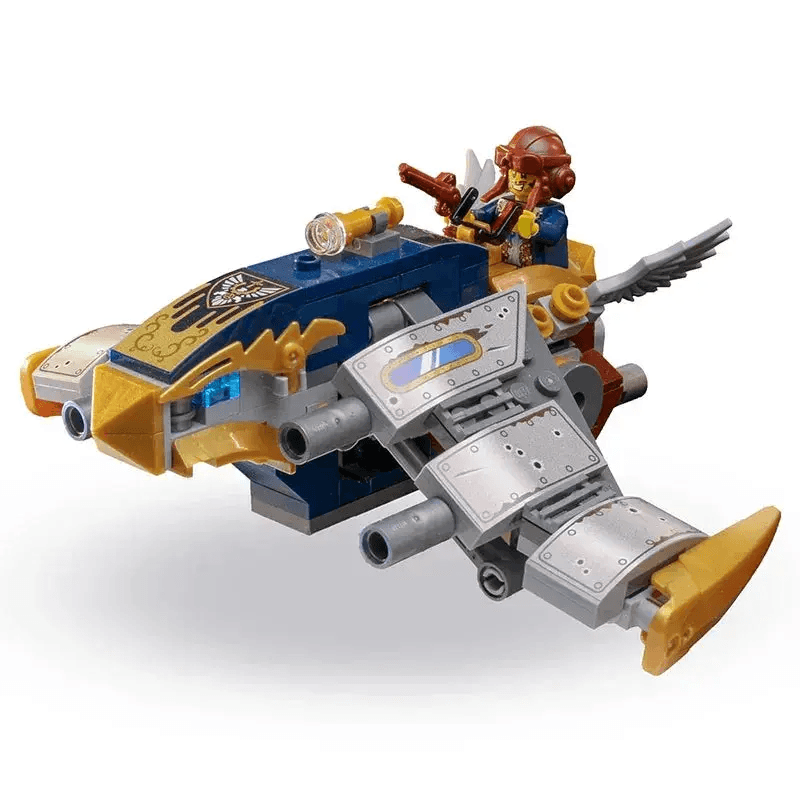 LEGO Steampunk Engine Set With Custom Figure Flint Griffon Imperial Ace 188 Bricks - ToylandEU