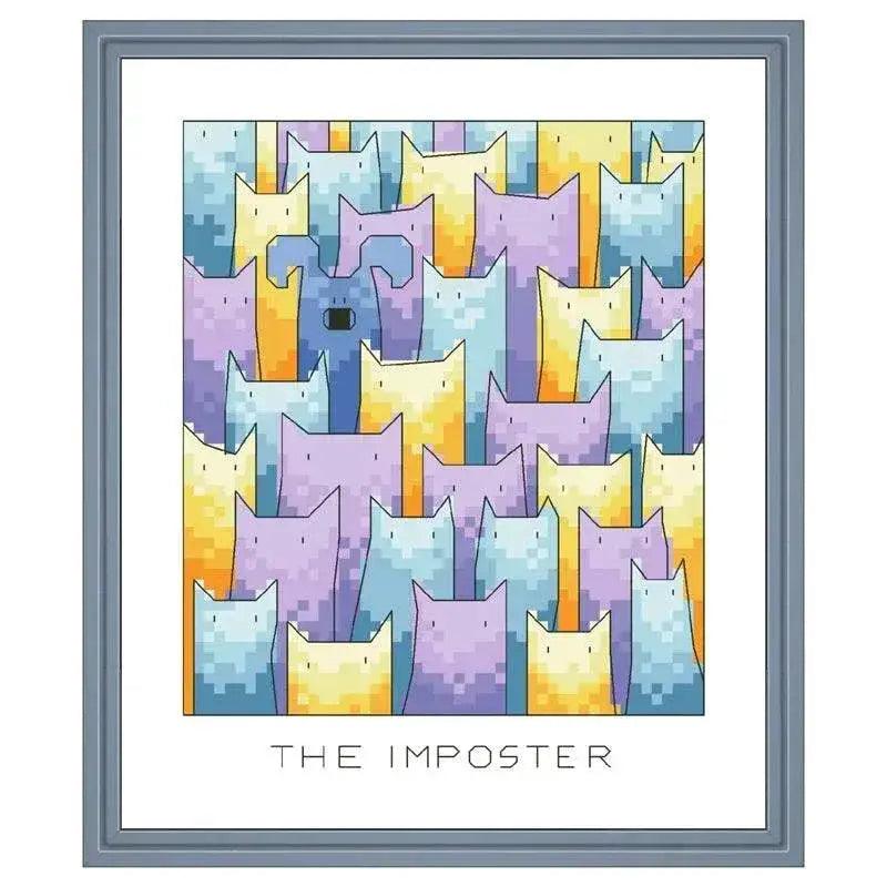  Imposter Insomniac Cartoon Cross Stitch Kit - 18ct & 14ct Cotton Thread Embroidery DIY Handmade Needlework -  ToylandEU™