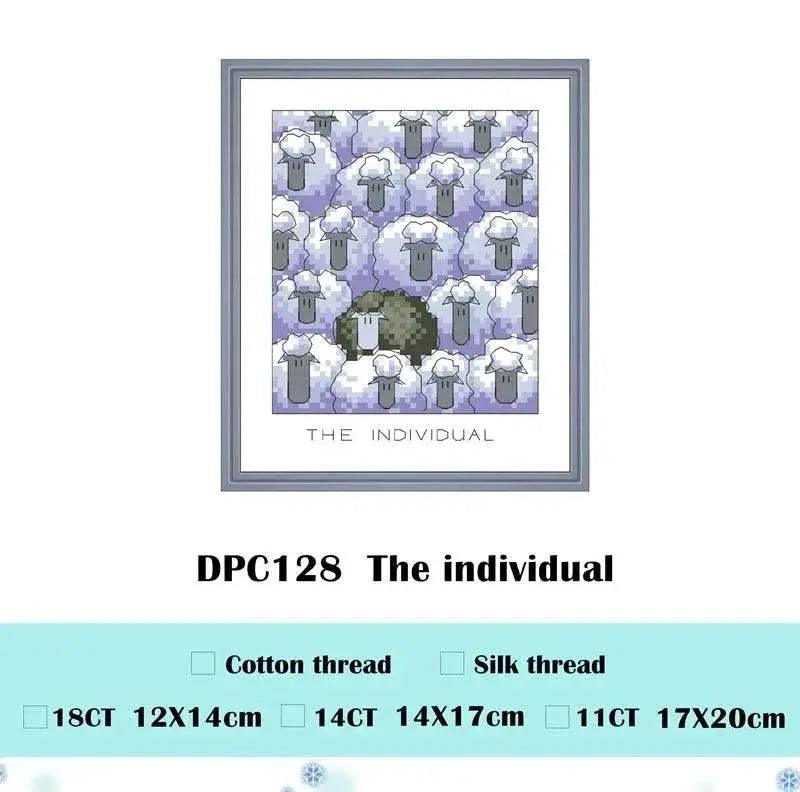  Imposter Insomniac Cartoon Cross Stitch Kit - 18ct & 14ct Cotton Thread Embroidery DIY Handmade Needlework -  ToylandEU™