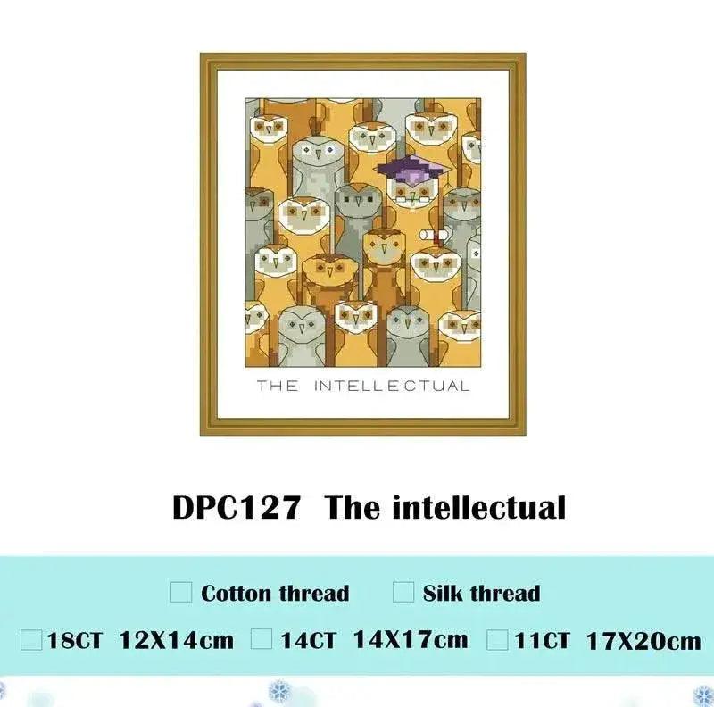  Imposter Insomniac Cartoon Cross Stitch Kit - 18ct & 14ct Cotton Thread Embroidery DIY Handmade Needlework -  ToylandEU™