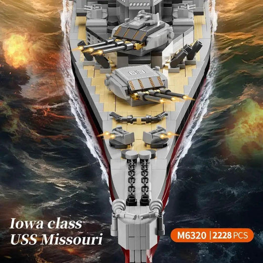  Impressive 2228-Piece USS Missouri Battleship Kit - Toyland EU -  ToylandEU™