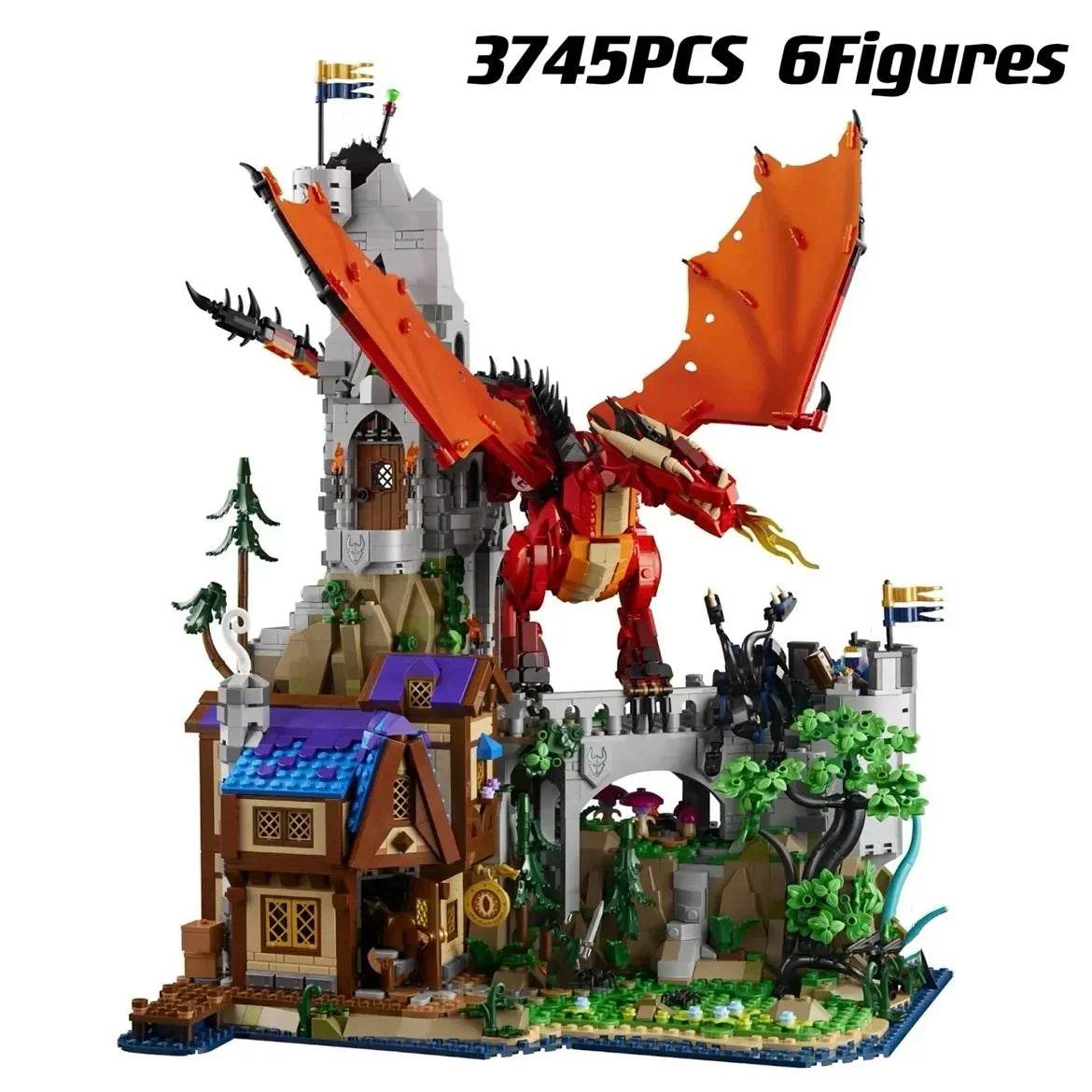 In Stock 2025 New Ideas 21348 Dungeonsed Red Dragon Toys - ToylandEU