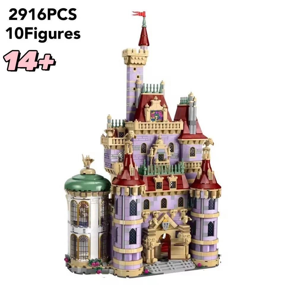 In Stock 2025 New Moc 43263 Modular Beauty and the Beast Castle Street View Model Desktop Decoration Diy Assembly Bricks Gift - ToylandEU