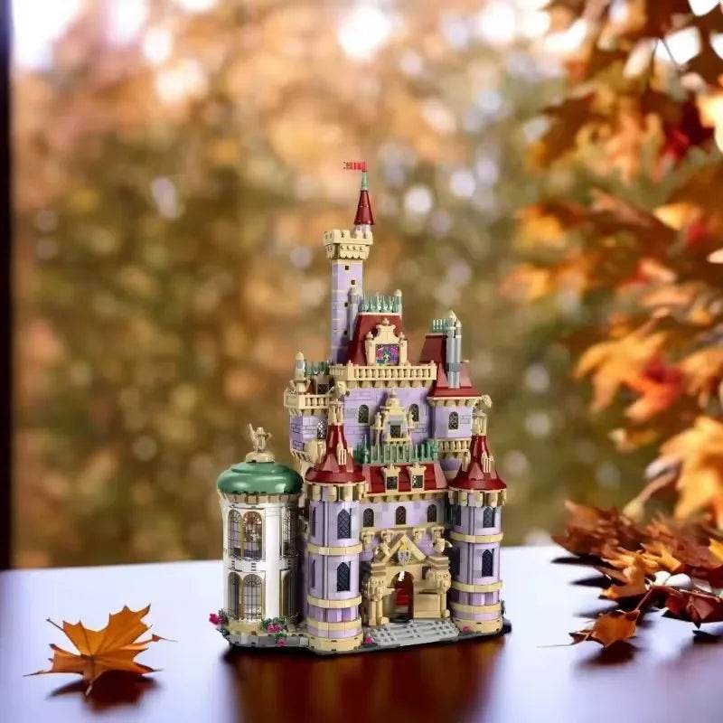In Stock 2025 New Moc 43263 Modular Beauty and the Beast Castle Street View Model Desktop Decoration Diy Assembly Bricks Gift - ToylandEU