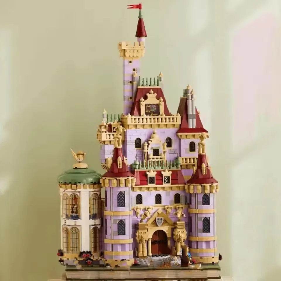 In Stock 2025 New Moc 43263 Modular Beauty and the Beast Castle Street View Model Desktop Decoration Diy Assembly Bricks Gift - ToylandEU