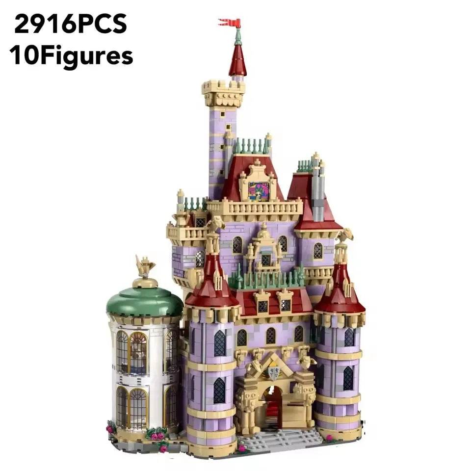 In Stock 2025 New Moc 43263 Modular Beauty and the Beast Castle Street View Model Desktop Decoration Diy Assembly Bricks Gift - ToylandEU