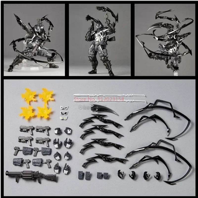 In Stock Anime Shf Figuarts Venom Toys Spider Man Action Figure Venom Articulated Movable Model Decoration Pvc Doll Birthday Gift - ToylandEU