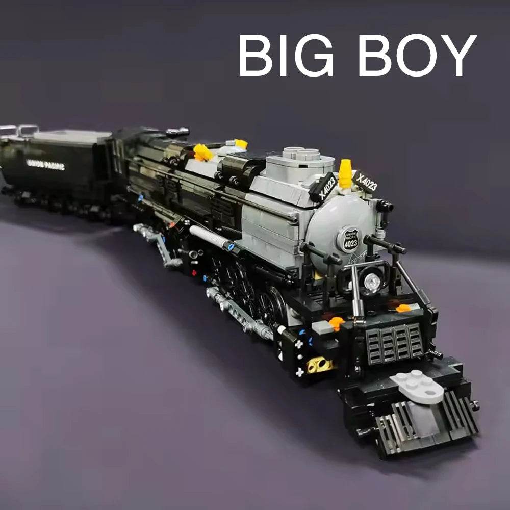 In Stock Creative The Bigboy Steam Locomotive Tracks 1608pcs Railway MOC Building Block Toy Gifts Kids - ToylandEU