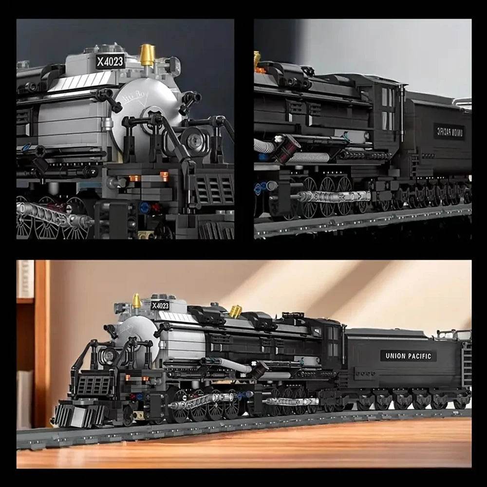 In Stock Creative The Bigboy Steam Locomotive Tracks 1608pcs Railway MOC Building Block Toy Gifts Kids - ToylandEU