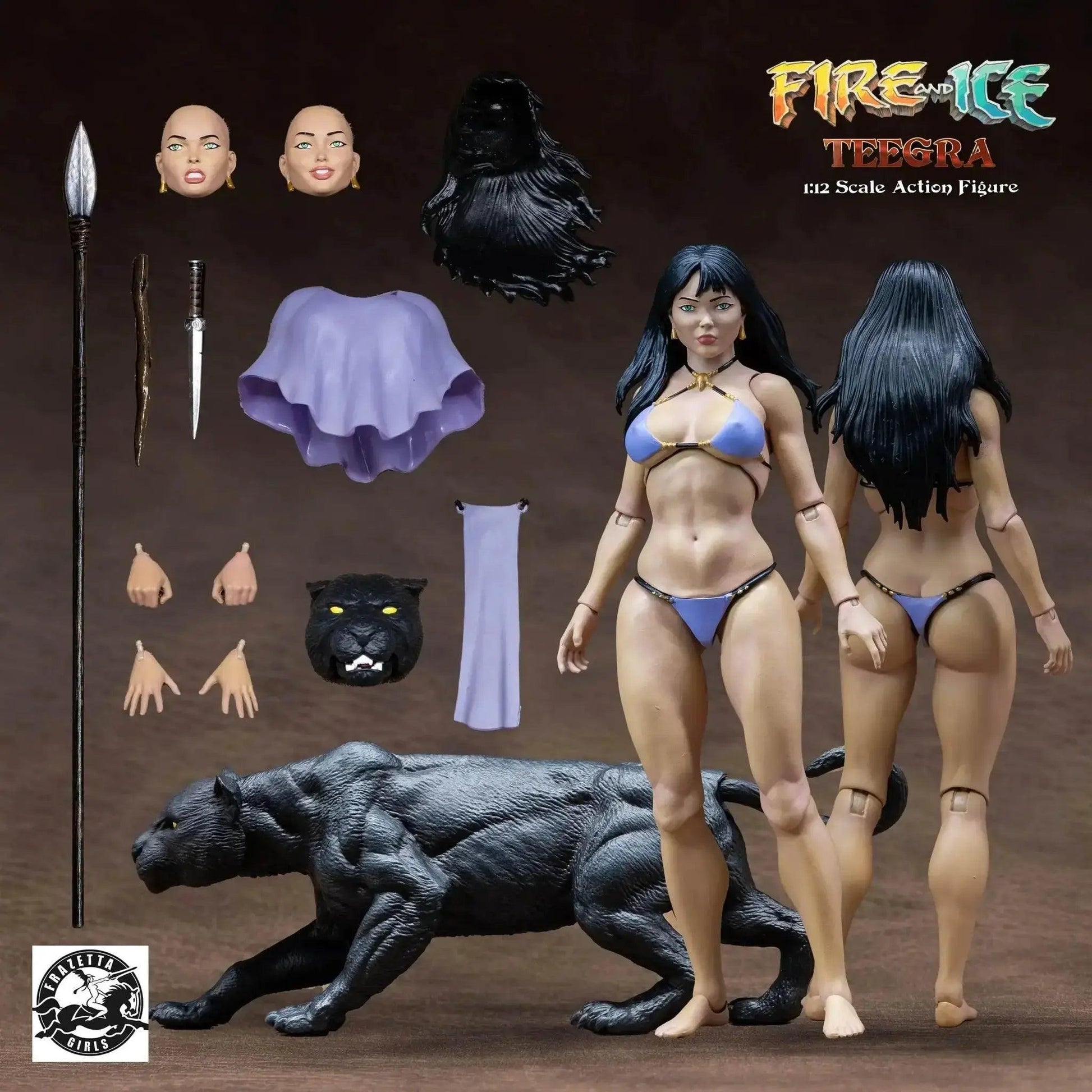  In Stock Frazettagirl Frazetta Daughter 1/12 Teague Panther Set -  ToylandEU™