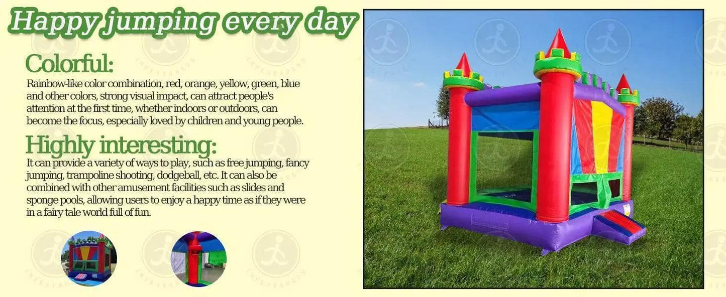  In Stock Inflatable Castle Commercial Grade Bounce House -  ToylandEU™