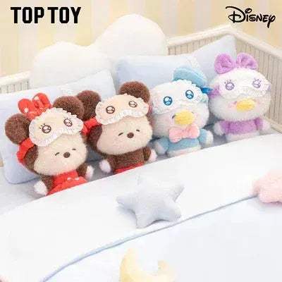 [In Stock] MINISO Disney Squinting Sleepwear Series Plush Keychains Gift Blind Box - ToylandEU